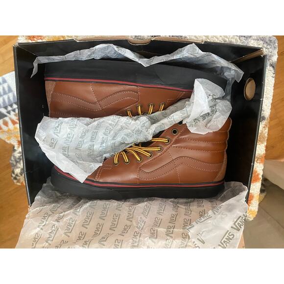 Vans (hiker) Sk8 Hi Tortoise Shell/Black m8.5/ w10 - Picture 8 of 9